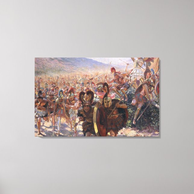 Ancient Warriors Canvas Print (Front)