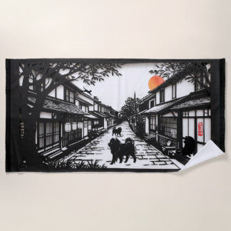 ANCIENT WHISPERS Chow Beach Towel