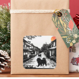 ANCIENT WHISPERS Chow Square Sticker