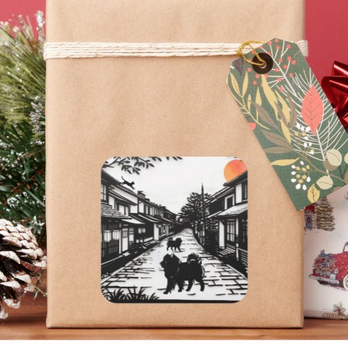 ANCIENT WHISPERS  Chow  Square Sticker