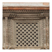 Ancient window in Nasal Chowk Courtyard of Hanuman