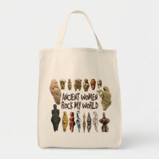 Ancient Women Rock My World Grocery Tote Bag