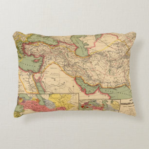 Ancient world empires of the Persians,Macedonians Decorative Pillow