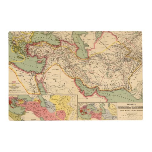 Ancient world empires of the PersiansMacedonians Placemat