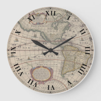 Ancient World Map Clock