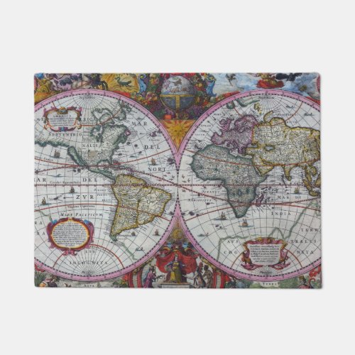 Ancient World Map Doormat