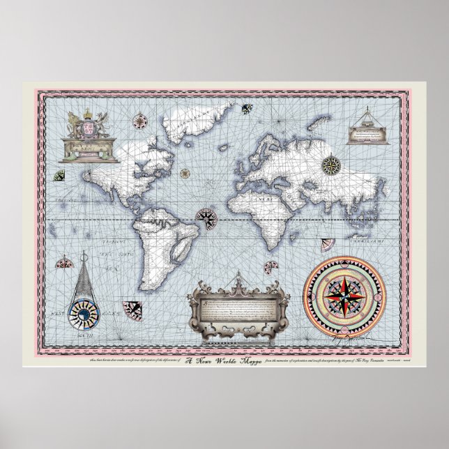 ancient world map No.1, tony fernandes Poster (Front)