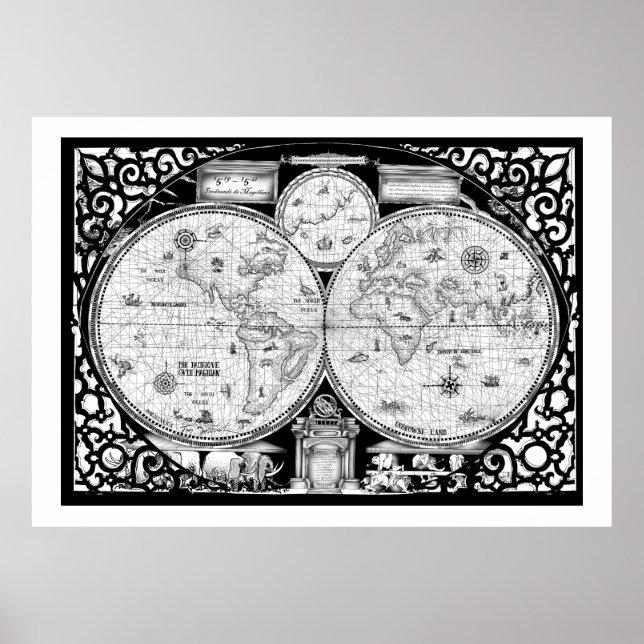 ancient world map No.2, tony fernandes Poster (Front)