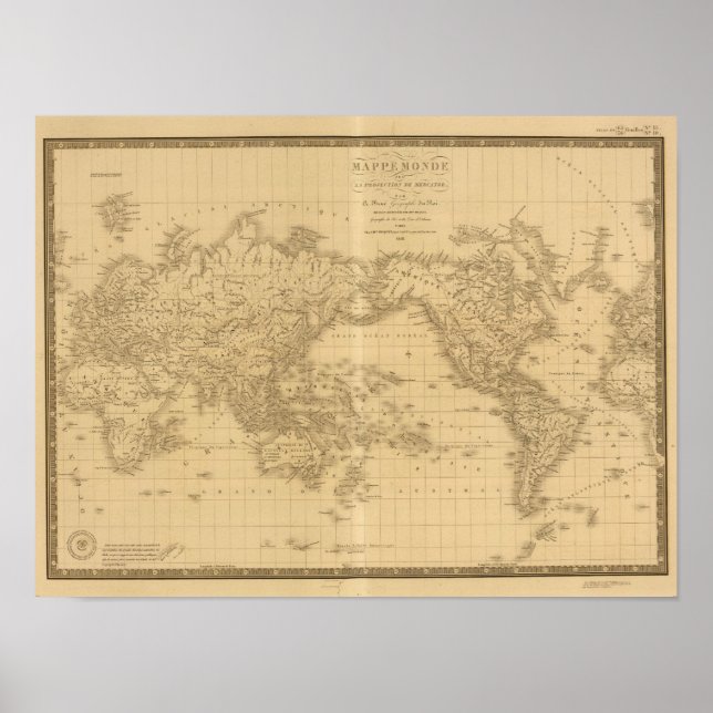 Ancient World Map Poster (Front)