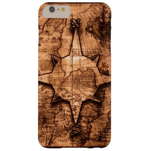 Ancient World Traveler _ Map  Compass Rose Barely There iPhone 6 Plus Case