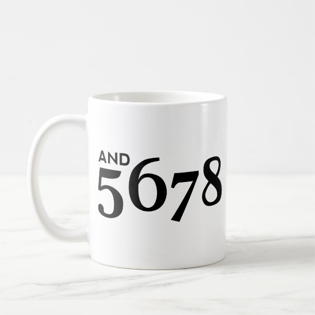 And 5678 coffee mug (Left)