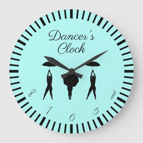 and 5 6 7 8 Dancers Large Clock
