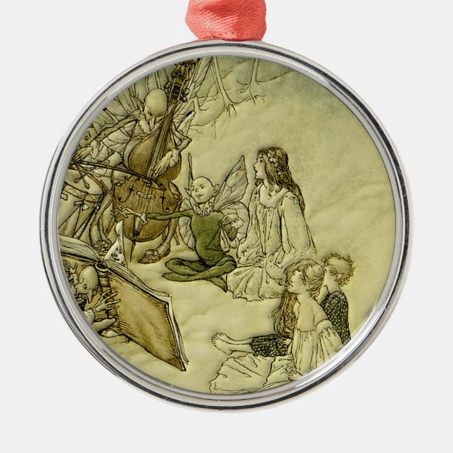 And a Fairy Song - Arthur Rackham Metal Ornament (Front)