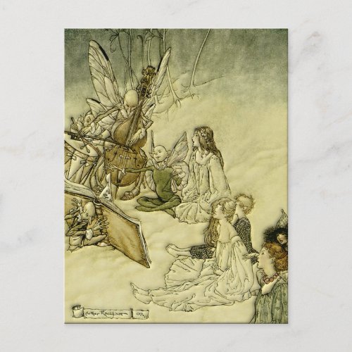 And a Fairy Song _ Arthur Rackham Postcard