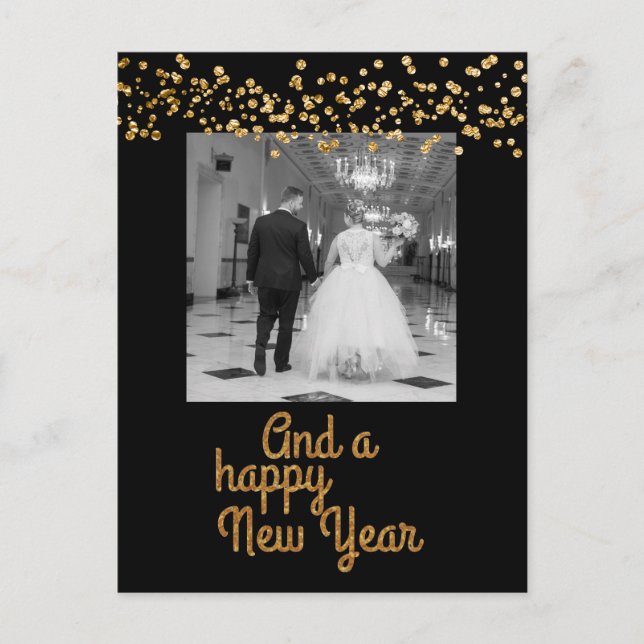 And a happy New Year holiday Postcard (Front)