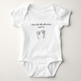 "...And a little child will lead them. Baby Bodysuit