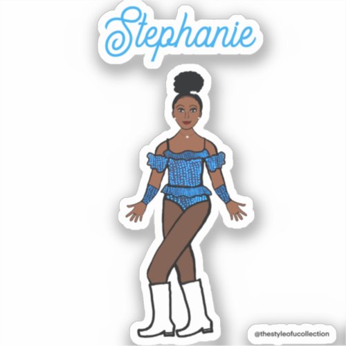 And a Name Dancer Stickers Blue Stones