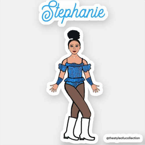 And a Name Dancer Stickers Blue Stones B