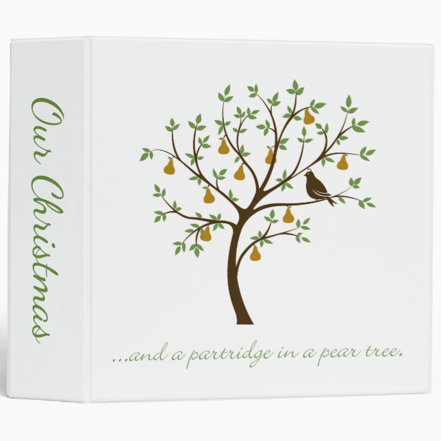 And a partridge in a pear tree binder (Front/Spine)