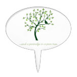 And a partridge in a pear tree cake topper