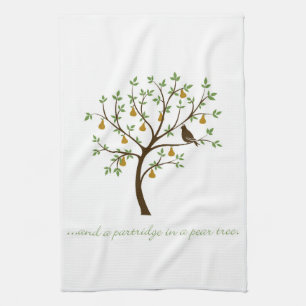 And a partridge in a pear tree kitchen towel