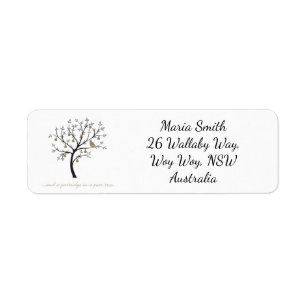 And a partridge in a pear tree label