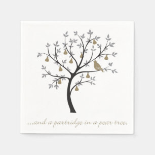 And a partridge in a pear tree napkins