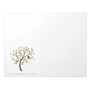 And a partridge in a pear tree notepad