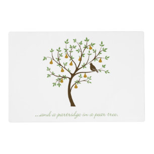 And a partridge in a pear tree placemat