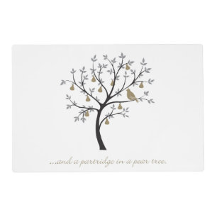 And a partridge in a pear tree placemat