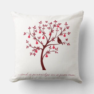 And a partridge in a pear tree throw pillow