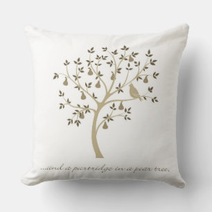 And a partridge in a pear tree throw pillow