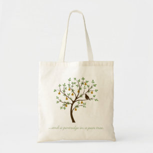 And a partridge in a pear tree tote bag