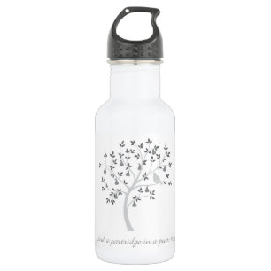 And a partridge in a pear tree water bottle