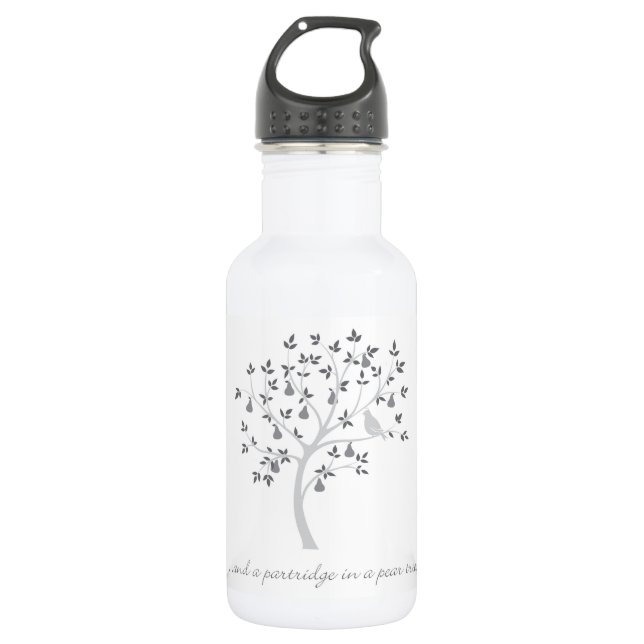 And a partridge in a pear tree water bottle (Front)