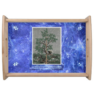 And A Porcupine In A Pine Tree Serving Tray