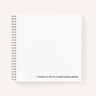 "...and be." Specialty Spiral Poetry Journal