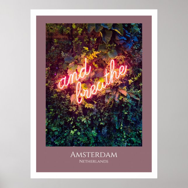 And Breathe Neon Sign (Front)