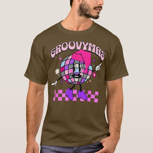 And Bright Disco Christmas Ball Santa Hat Xmas T_Shirt