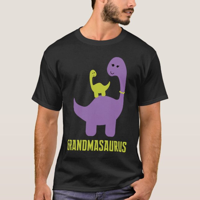and Cute of  Grandmasaurus Is Themed T-Shirt (Front)