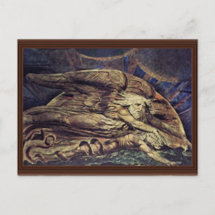 And Elohim Created Adam By William Blake Postcard