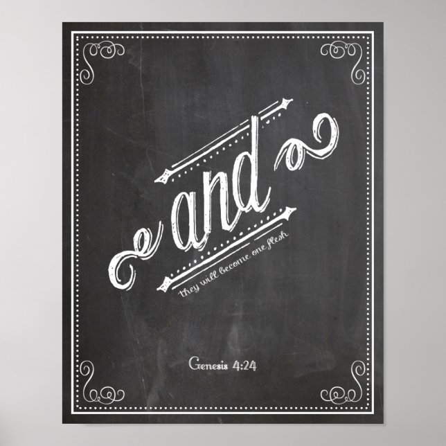 AND Genesis 4:24 joined together Poster (Front)
