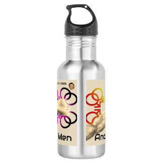 AND GOD MADE GAY MEN STAINLESS STEEL WATER BOTTLE