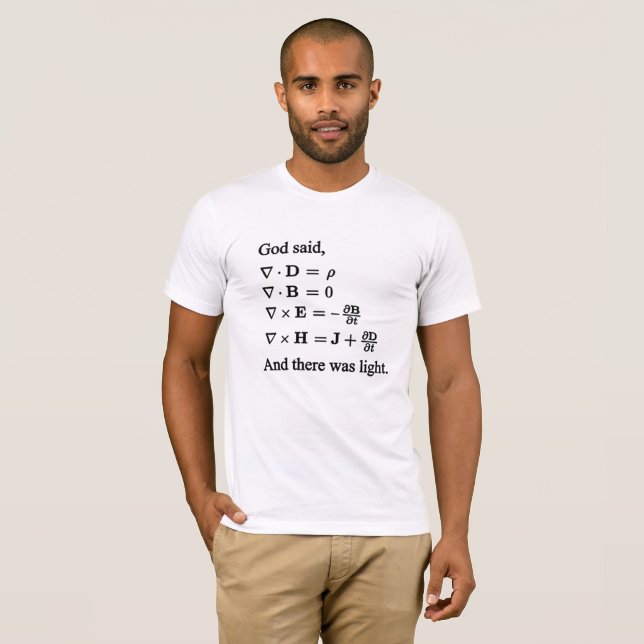 And God Said, Let There Be Light T-Shirt | Zazzle