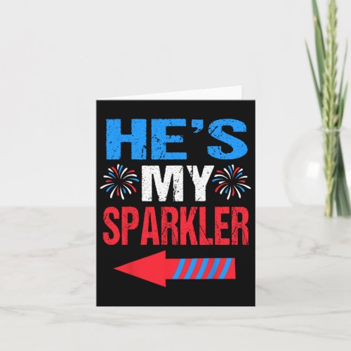 And Hers 4th Of July Shirts Couples Hes My Sparkl Card
