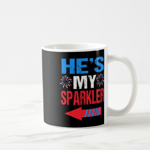 And Hers 4th Of July Shirts Couples Hes My Sparkl Coffee Mug