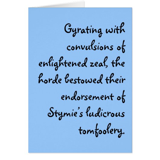 And how was your day? (Front)