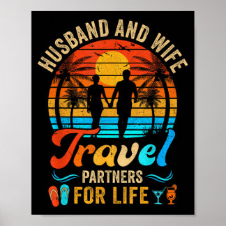 And Husband Wife Travel Partners Life Poster
