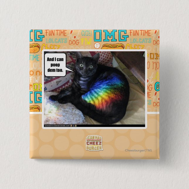 And I can poop dem too. Button (Front)