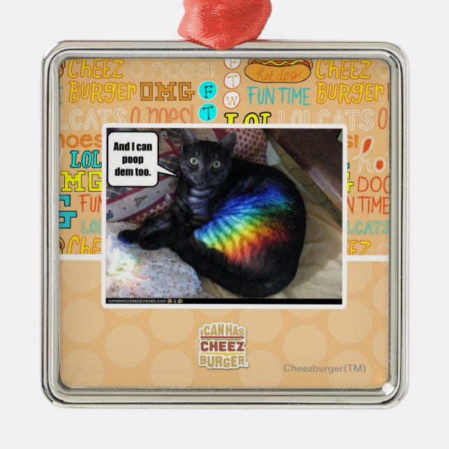 And I can poop dem too. Metal Ornament (Front)